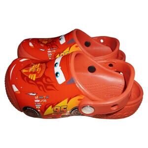Crocs x Disney Cars Lightning McQueen Clog Red Kids Size C11 Pixar Collab